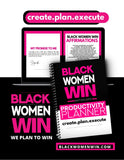Black Women Win Planner Spiral Bound